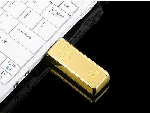 Pen Drive modelo Barra de Ouro - 16GB 128GB 256GB