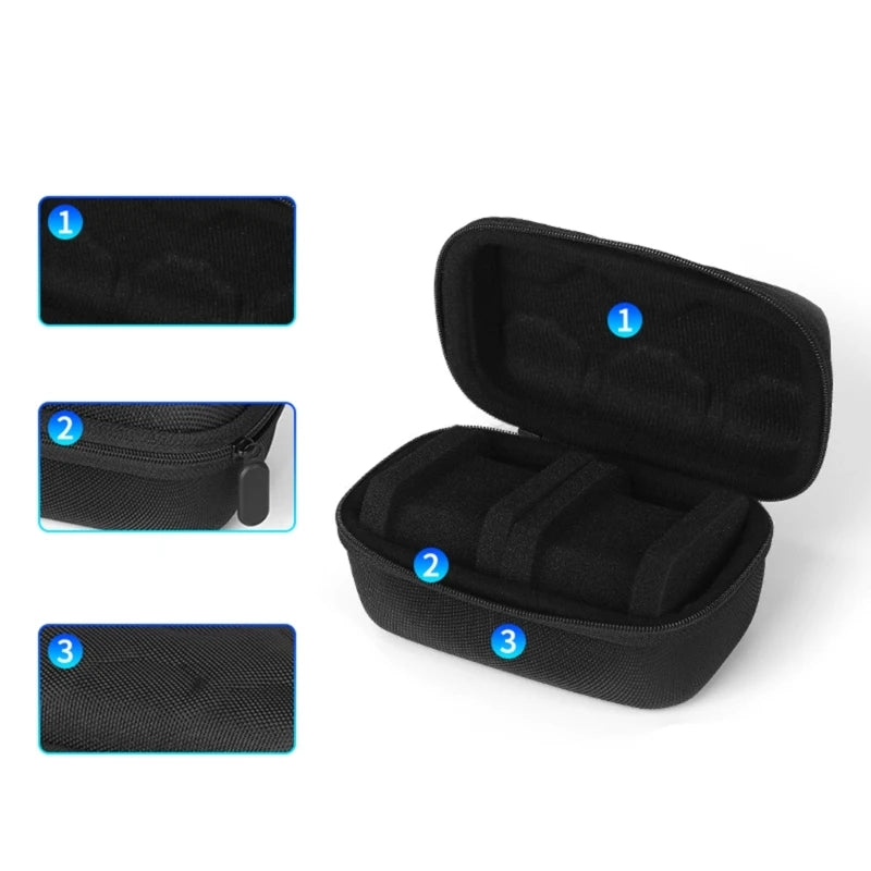 Case de Armazenamento para Viagem - Resistente com Zíper - 1, 2 ou 3 Slots