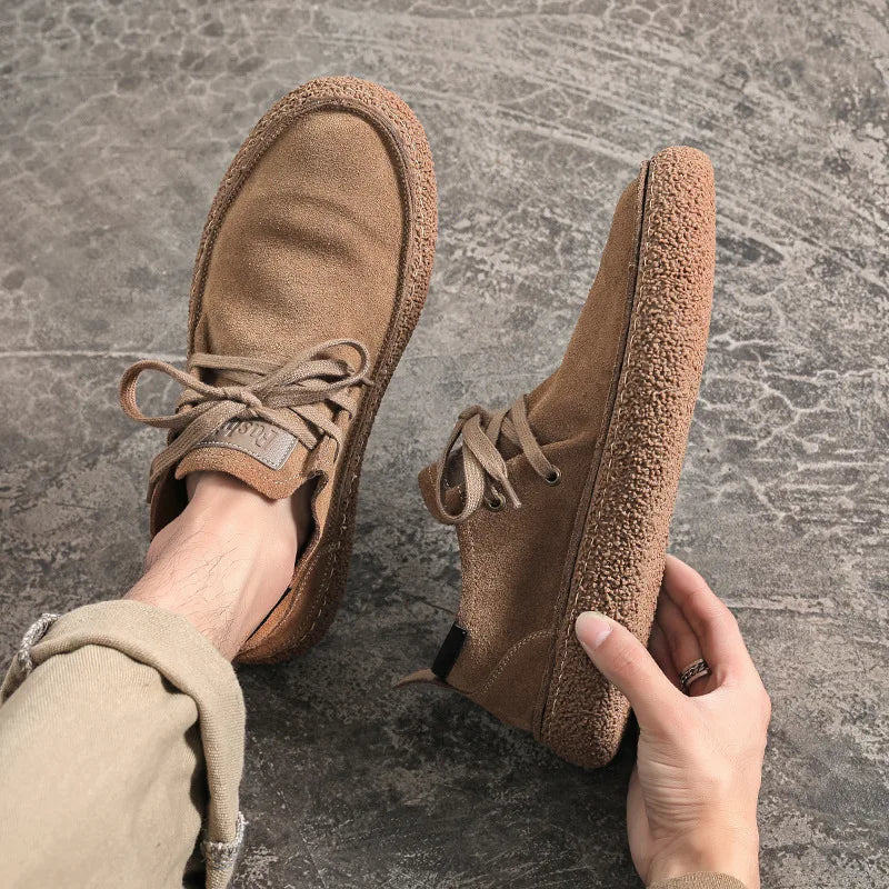 Tênis Casual em Suede Ultra Comfort Slip On