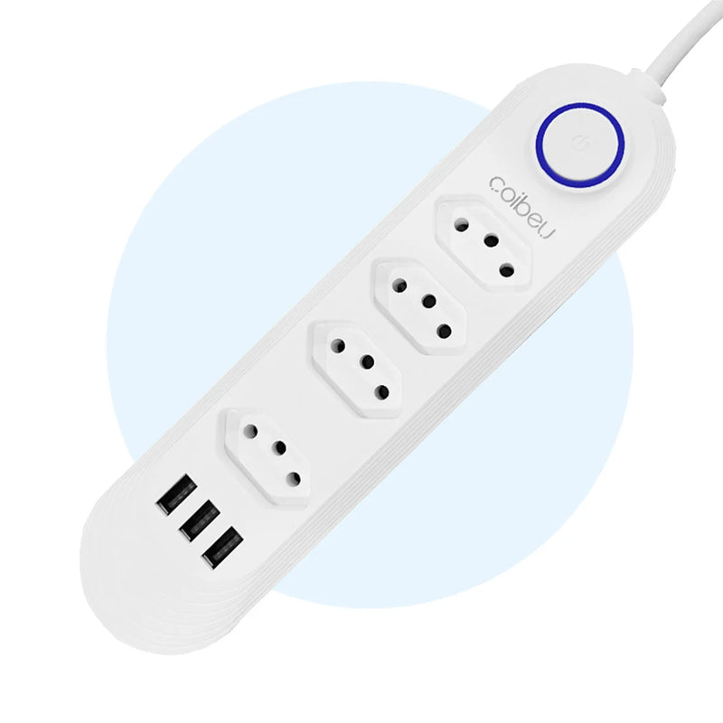 Filtro de Linha com Tomadas USB e USB-C